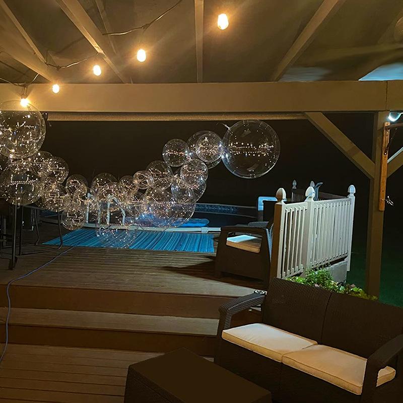 Zoll Transparenter Bobo Bubble Ballon Klar Aufblasbar Luft Helium Globos Hochzeit Geburtstagsfeier Deko Babyparty