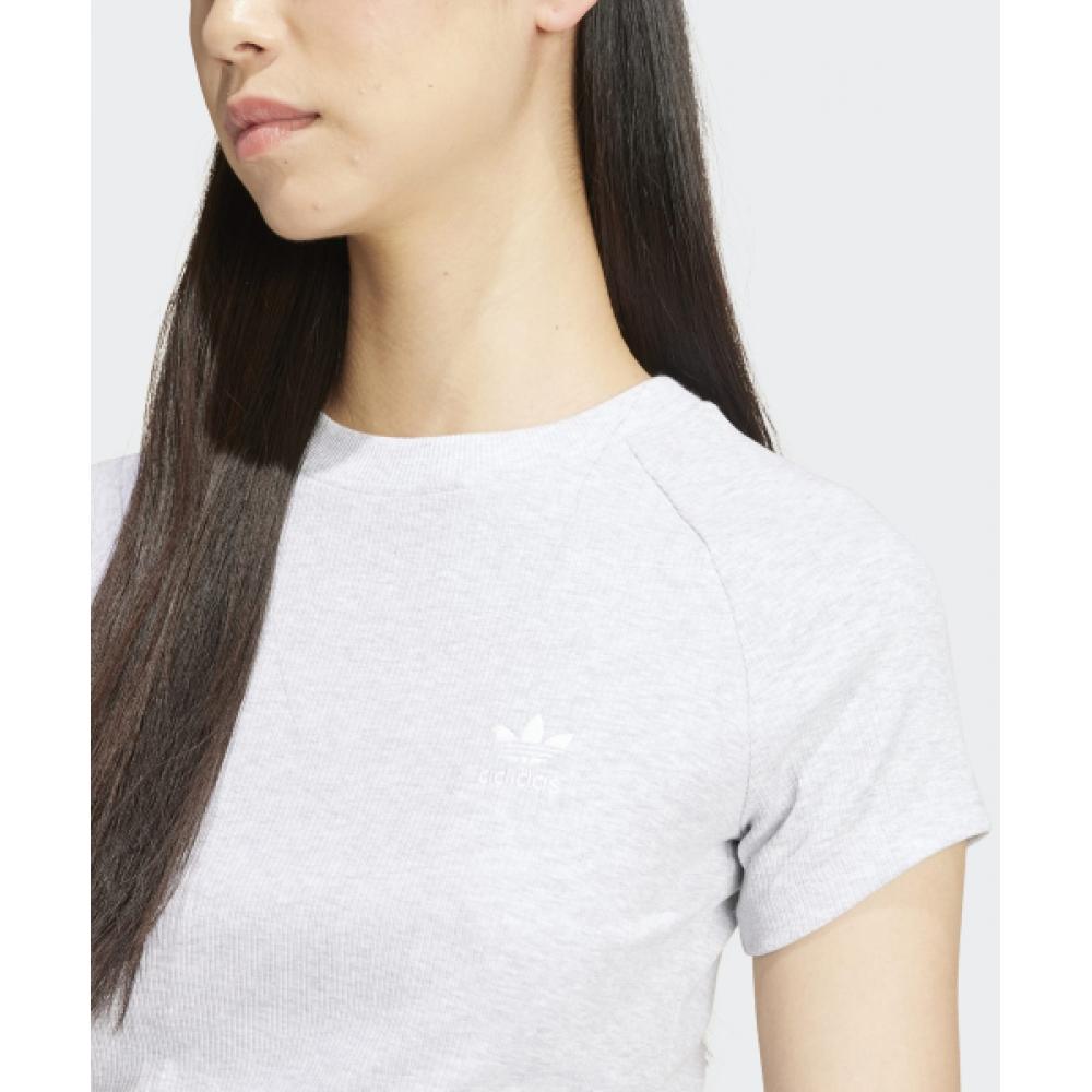 Adidas Tape Waistband Tee   Melange Is2318