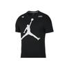 Jordan Large Logo Print Casual Crew Neck Short Sleeve T-Shirt Men Tops Black CT3308-010