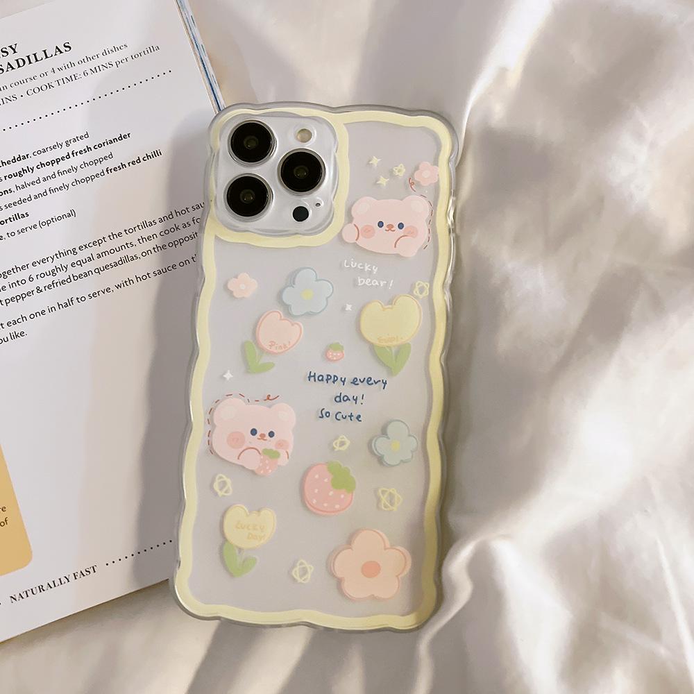 Cute Cartoon 13 for IPhone15 for Apple Phone Case 16 Transparent 12 Simple Xr Female 14promax
