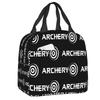 Dartscheibe Isolierte Lunchtaschen für Damen Pfeil Bogenschießen Ziel Dartscheibe Tragbarer Kühler Thermische Lebensmittel-Lunchbox Schule