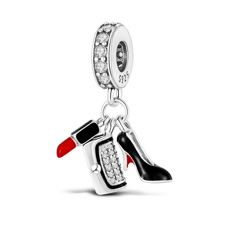 New Charm Copper Glow Firefly Travel Airplane Cat Paw Dragon Bead Fit Bracelet Bangle Necklace Diy Jewelry