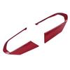 2pcs Auto Steering Wheel Cover Trim Left and Right Position Fit for Mazda 3/Axela 2020Red