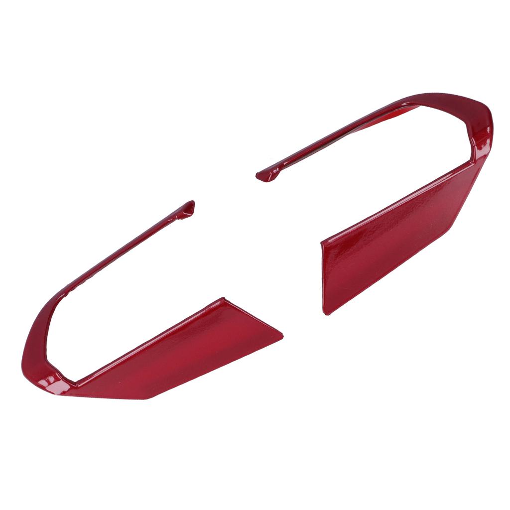 2pcs Auto Steering Wheel Cover Trim Left and Right Position Fit for Mazda 3/Axela 2020Red