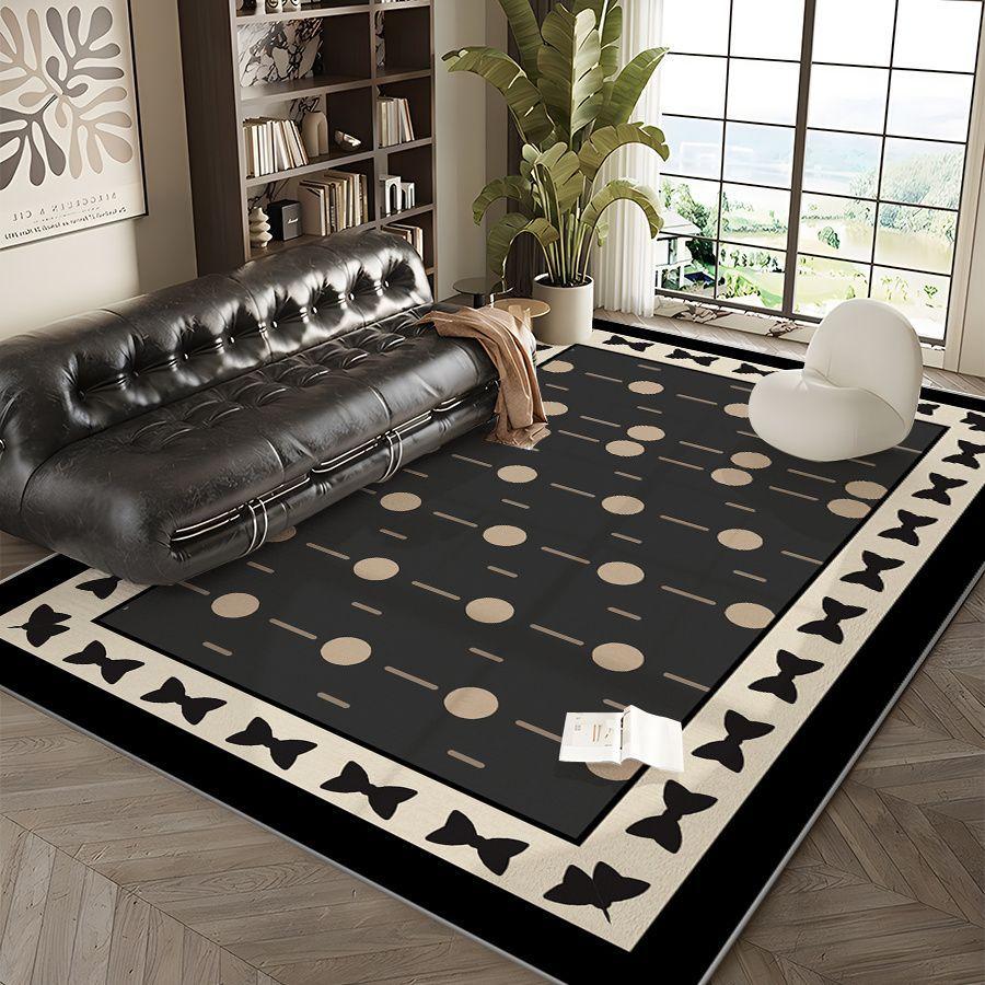 

VIKAMA Light Luxury Living Room Crystal Velvet Carpet Non-Slip Sofa Coffee Table Mat Home Decoration Bedroom Cloakroom Carpet 40x 60cm
