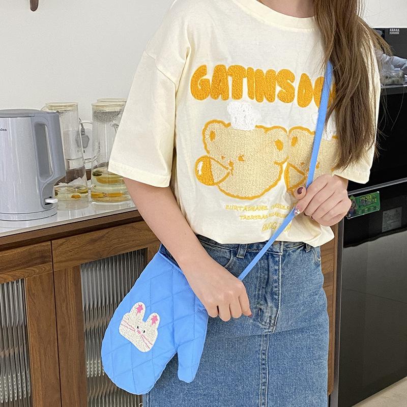 

New fashion mobile phone bag women s large-capacity embroidery cute casual versatile canvas bag shoulder bag