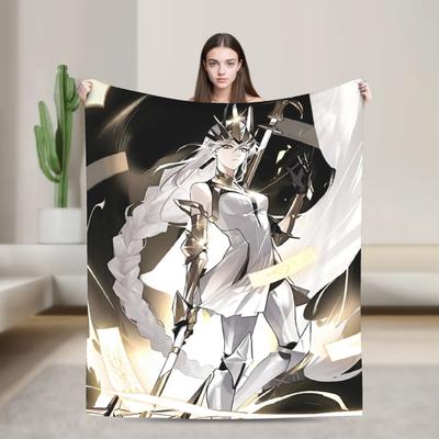 To Be Hero X Anime Flanelldecken Mode Überwürfe für Bett Sofa Couch 150*125cm Steppdecke