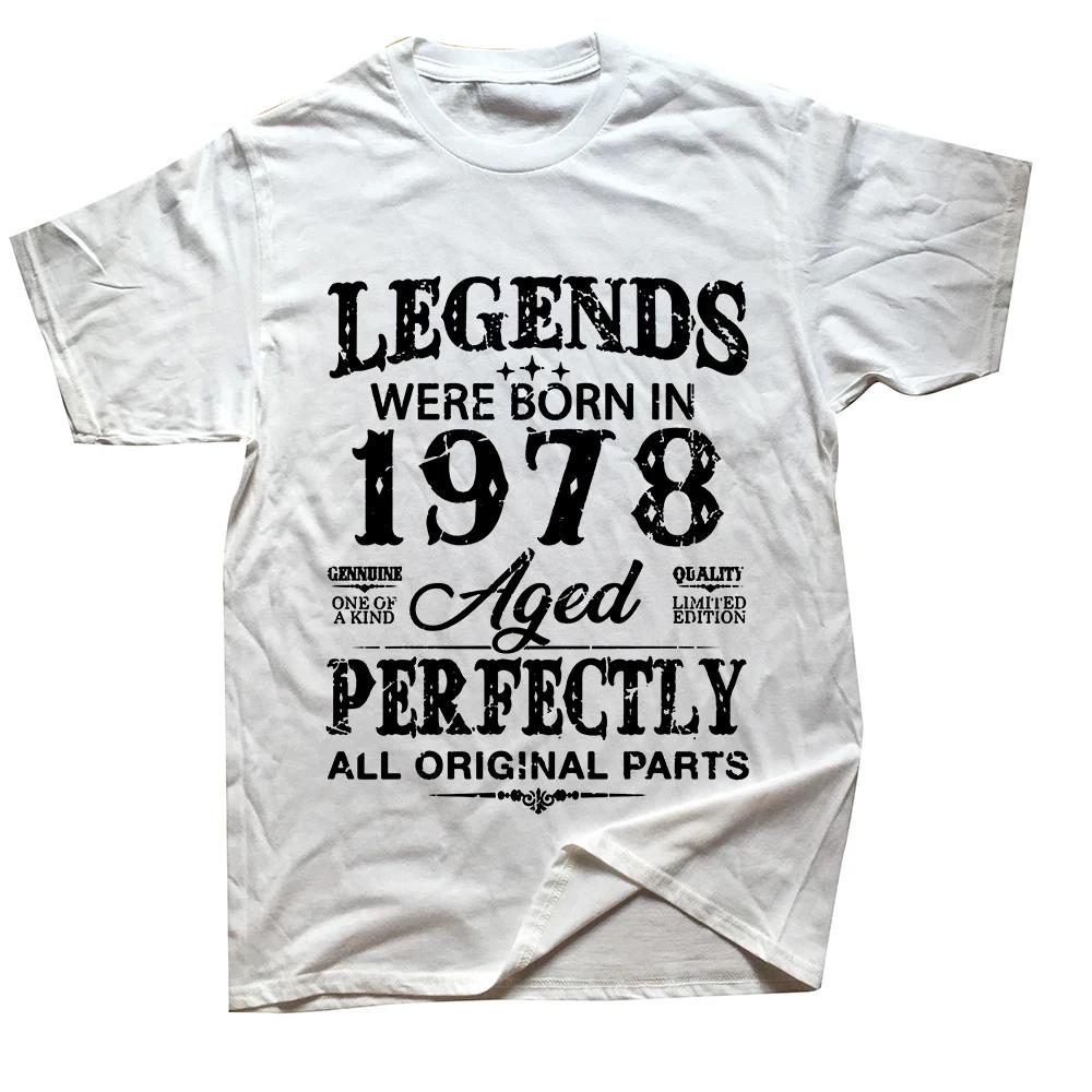 Novelty Vintage 1978 Funny 47 Years Old 47th Tee Tops Round Neck Short-Sleeve Fashion Tshirt Clothing Casual Basic T-shirts