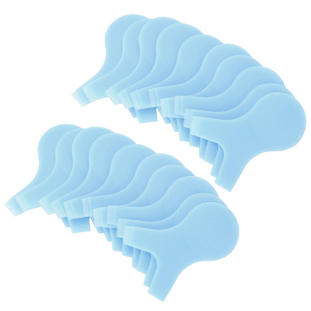 20pcs Eyelash Lift Brush Y Shape Eyelash Grafting Comb Curler AntiSlip Lash Perming Tool(Pink )