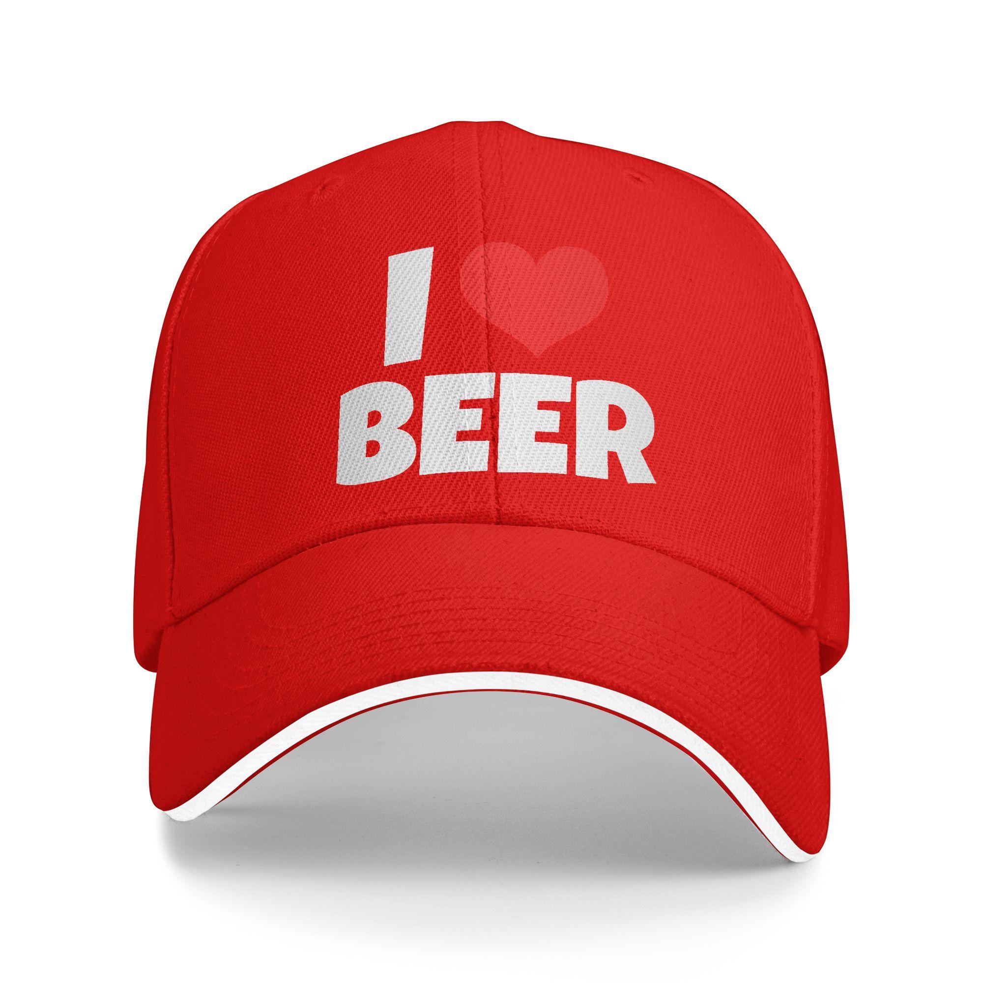 I Need Beer  Baseball Cap I Love Beer  Streetwear Unisex Women Hip Hop Hats Sun Print Running Hippie Snapback Cap Birthday Present One Size