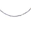 Bien Vetu 3Mm Carved Sapphire Gold Ring Layered Necklace