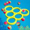 1 Set Eva Throwing Circle Fun Splash Water Sports Floating Pool Game Toy With 10/12 Rainbow Balls Throwing Game Water Sports