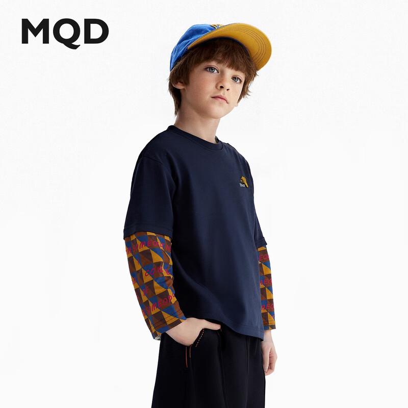 MQD Boys  Patchwork Long Sleeve T-Shirt 110cm