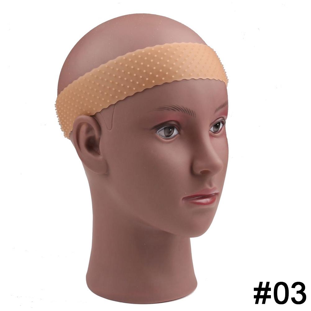 Silicon Wig Band Elastic Wig Grip Brown Transparent Black Headband For Fix Wigs Beige Hair Band Without Gel Or Glue Non Slip
