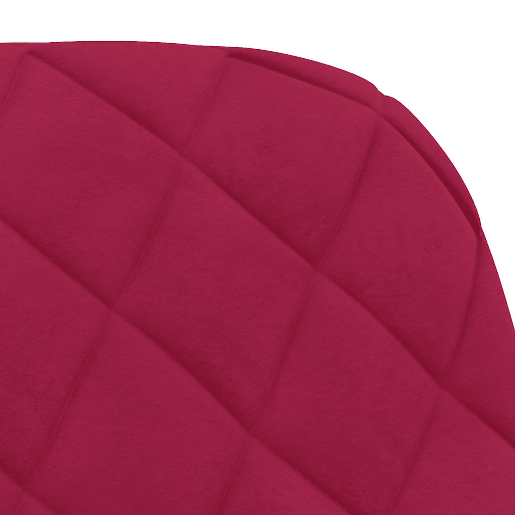 Dining Chairs 2 Pcs Burgundy Velvet