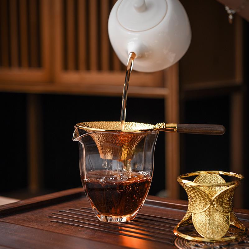 Tea strainer tea filter alloy tea set accessories household tea making funnel tea maker spoon tea residue separator
