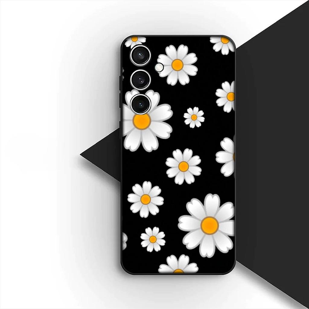 Cover for Samsung Galaxy S24 S25 S23 FE Ultra Plus S7 Edge S25+ S23+ A56 5G Casing Phone Case Bloom Fresh Little Daisy Flower