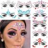 5Pcs 3D Diamond Face Jewels Body Rhinestones Stickers for Party/Wedding/Festival Self-Adhesive Face Gems with Glitter Crystal