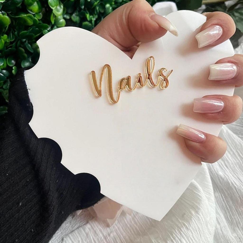 Nail Photo Prop Acrylic Compact Simple Multifunctional Smooth Surface ,Nail Tech Props , Art Display