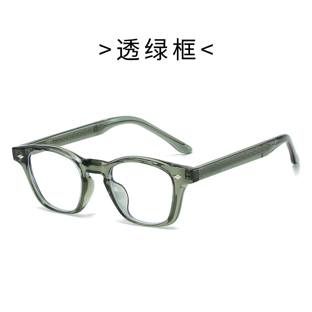 

Brand Designer Men s Glasses Frame High-definition Optical Anti Blue Light Reading Glasses Rivet Retro Round Eyeglasses 0~ +600 0 очистить зеленый