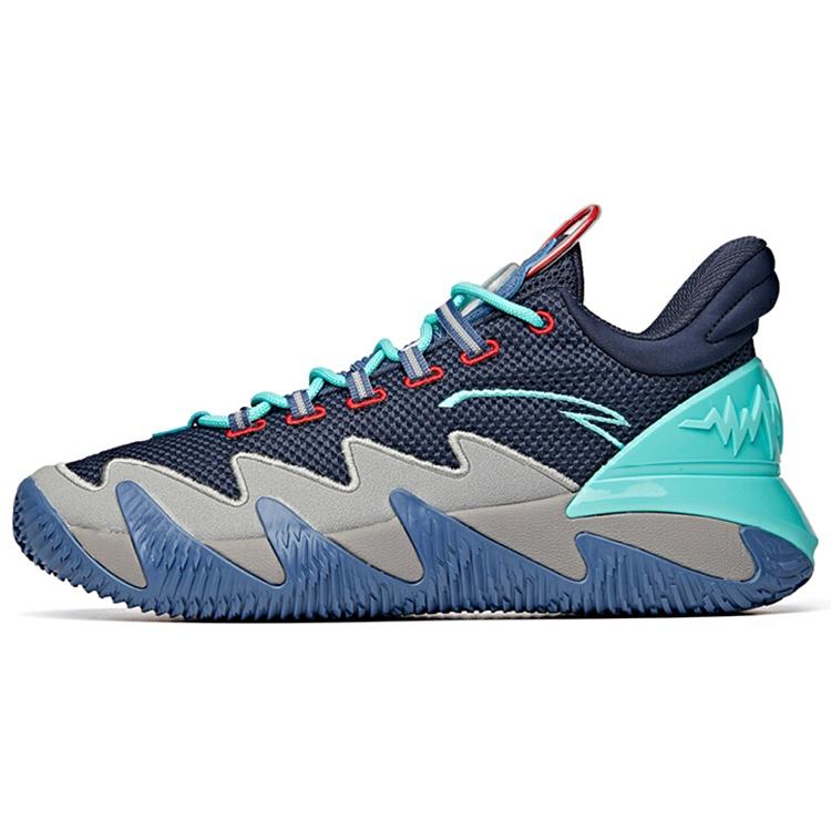 ANTA Basketball Shoes  Blue Grey Red  Men s 112041606-3 EU 42