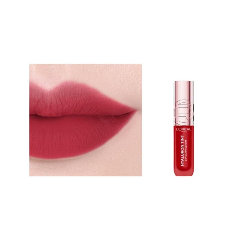 Loreal Paris gloss matte, easy to apply and long-lasting Hyaluronic acid lip gloss-420 Le Rouge Paris 5ml