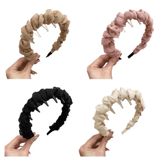 Retro High Skull Headband Double Wear Flexibility Hairband Comfortable Stable Reversible Head Band Hair Accessories