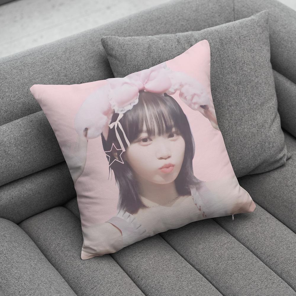 CChaewon LLesserafimSS Pillow Case Soft Cushion Cases for Farmhouse Sofa Decor Home Decorations and Protector