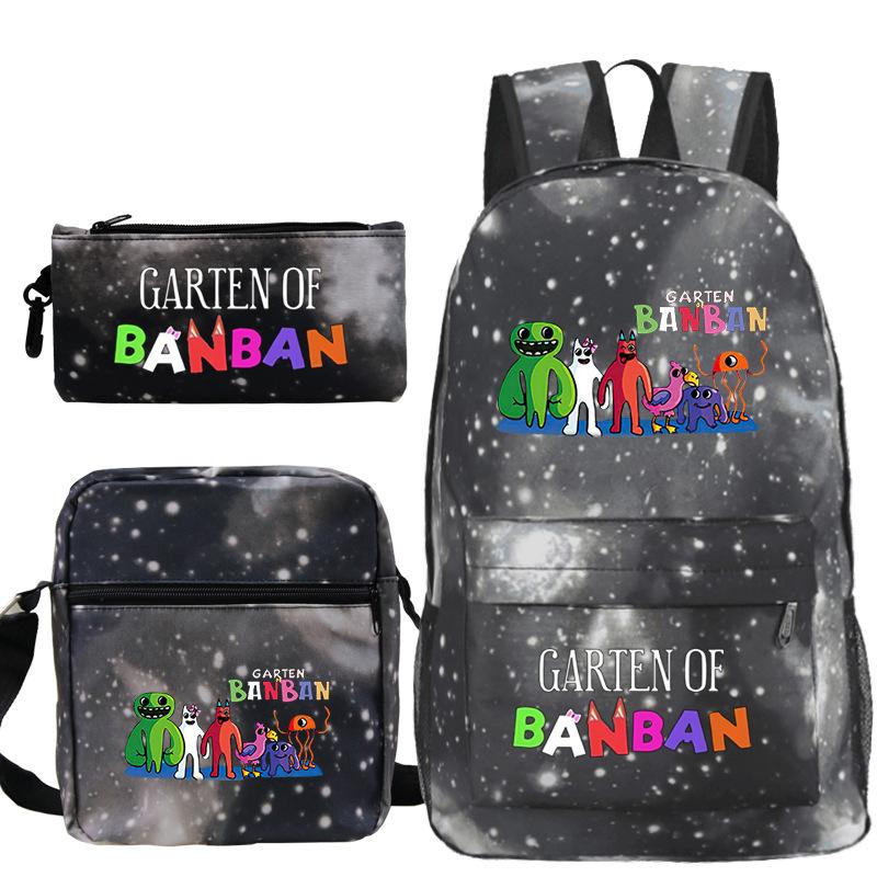 Spotted Garden Primary School Bag Shoulder Bag Pencil Bag Three-piece Set
