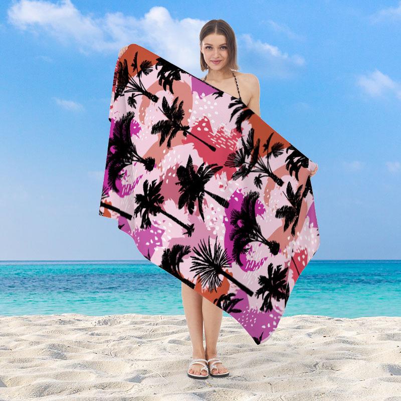 Pastel Rainbow Striped Beach Towel Microfiber Quick Dry Absorbent Lightweight Colorful Summer Towel for Beach Pool Vacation