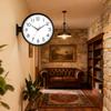 Wall Clock with Continuous Second Stylish Battery Operated Not Dial Double-sided Radio-controlled Silent, Hand, Design, (battery Included), Diameter