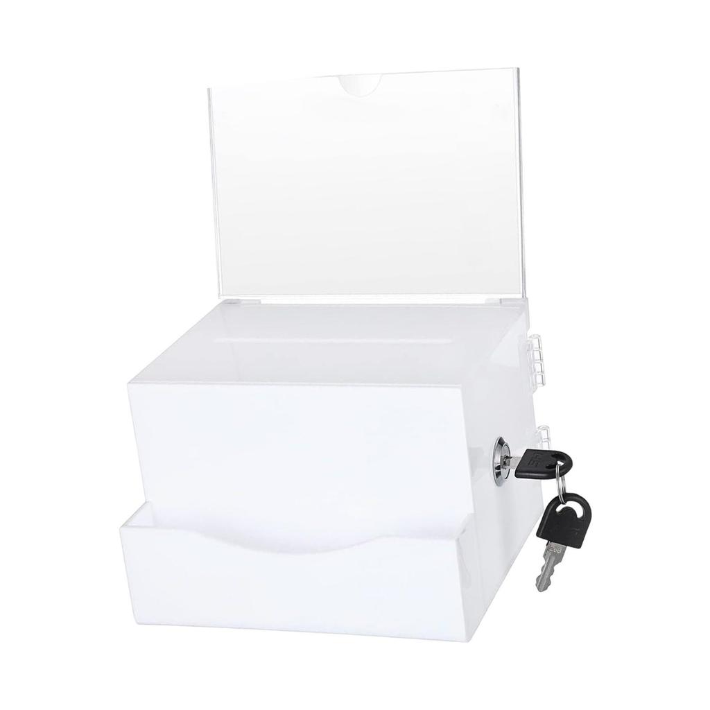 Acrylic Donation Box Ballot Comment Mailbox Letter Post Collection Mail