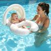 Yousheng Float Together Baby Seat with Canopy Inflatable Infant Pool Float, Soft Leg Cradles & Headrest Non-Toxic Phthalate-Free