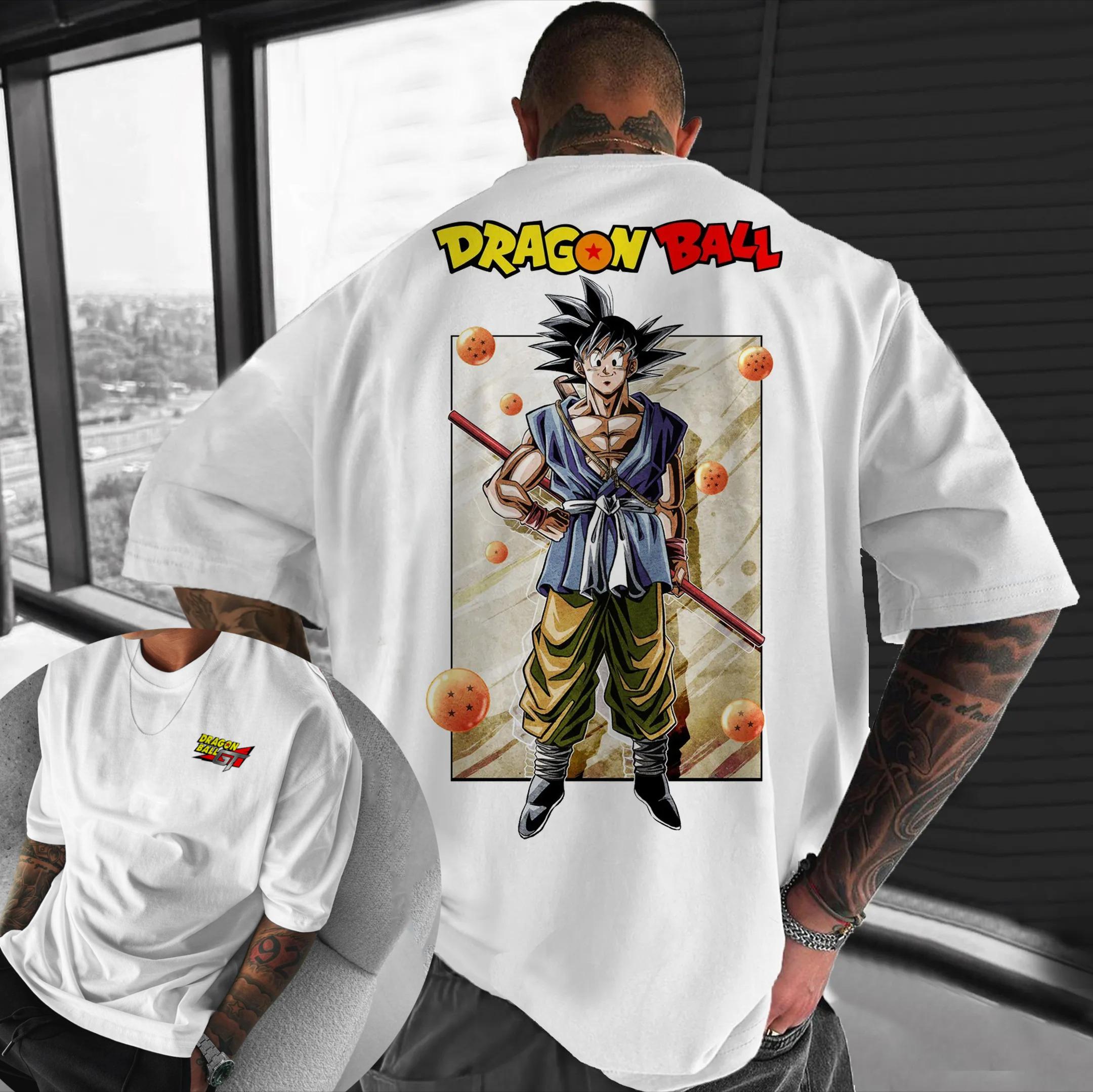 

Dragon Ball Animation Derivatives Printed Short Sleeve TShirt Mens and Womens 2025 Summer New Fashion Casual Cotton Popular 4XL