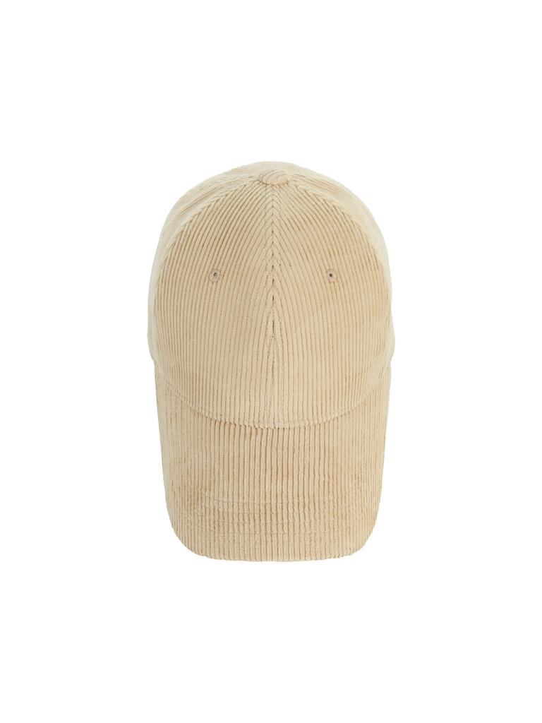 Bajal Gold Point Corduroy Oversized Ball Cap Cream