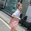Versione Coreana di Borsa Studente Semplice e di Grande Capacità, Borsa in Tessuto Borsa a Tracolla