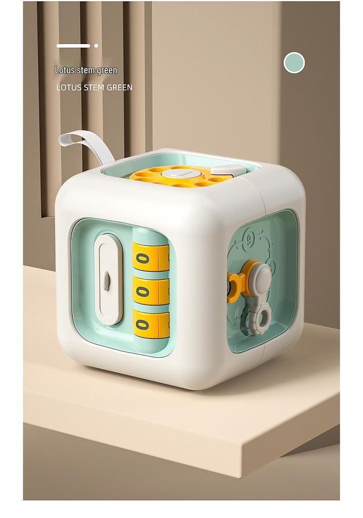 Multifunctional Montessori Six-Sided Educational Baby Activity Cube Toy