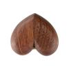 Wood Rings Jewelry Organizer Display Travel for Case Portable Storage Jewelers for Case Heart Box Walnut Holder for Wome