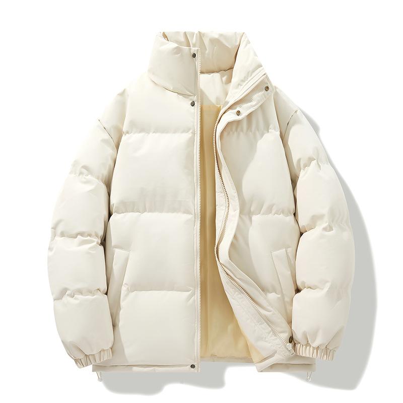 New Winter Stand-up Neck Cotton Clothes Men's Thickened Warm Couple Casual Bread Clothes Loose Trendy Brand Versatile Cotton-padded Jacket