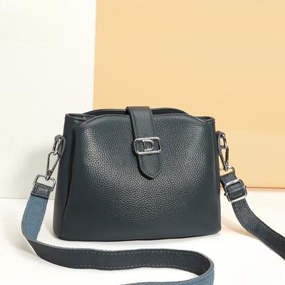 Borsa a secchiello alla moda da pendolarismo a grande capacità, borsa a tracolla monospalla in pelle bovina