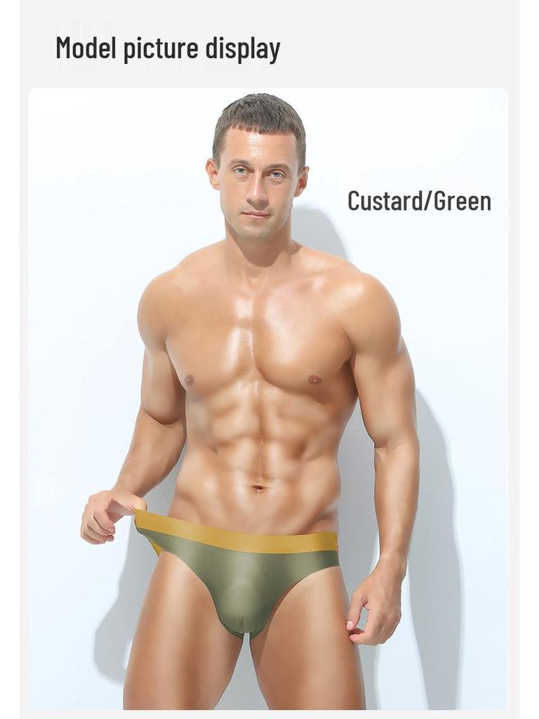 120-Pack Men's Seamless Briefs with 3D Waistband - Double-Sided Fabric, Thin Style, Ideal for Sports