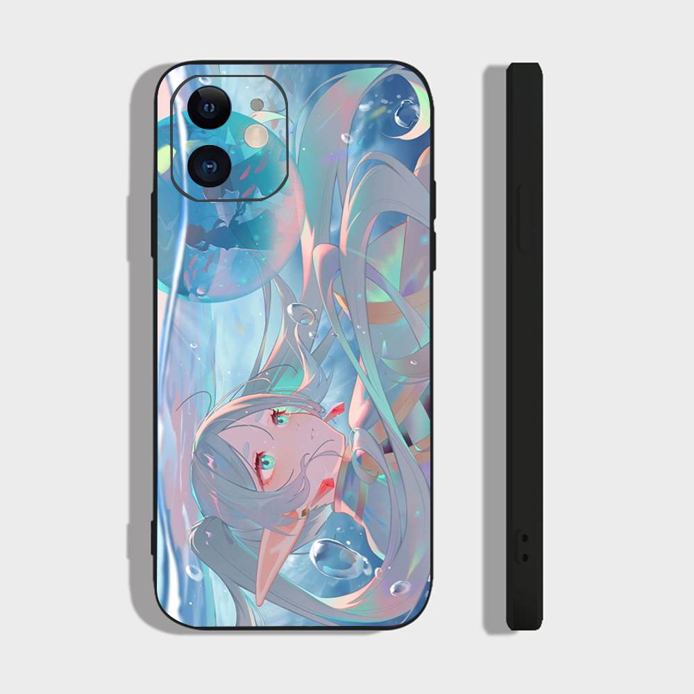 Frieren Animation F-Frieren Beyond Journeys End Phone Case For IPhone 17 Air 16 15 14 13 Pro Max 11 12 Black Silicone Cover