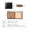 [British Green] Bi-fold wallet, made with British bridle leather, men's wallet (02. Brown)