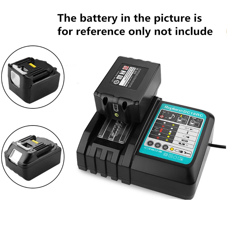 3A Battery Charger For 14.4V 18V Li-ion battery BL1415 BL1430 BL1815 BL1830 BL1840 BL1850 BL1860 DC18RC DC18RA EU Plug
