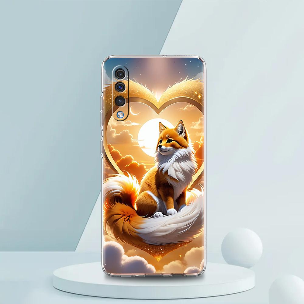 Süßes Tier Fuchs Transparente Handyhülle für Samsung Galaxy A16 A14 A12 A22 A24 A42 A03S A06 A50 A70 A20 A30 A40 Weiche TPU Hülle