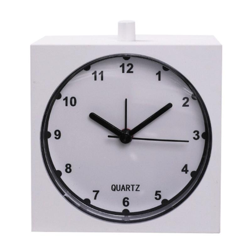 Modern Minimalists Alarm Clock with Builts In Nightlight and Quiet Movement for Home Decors Battery Operated Table Clock