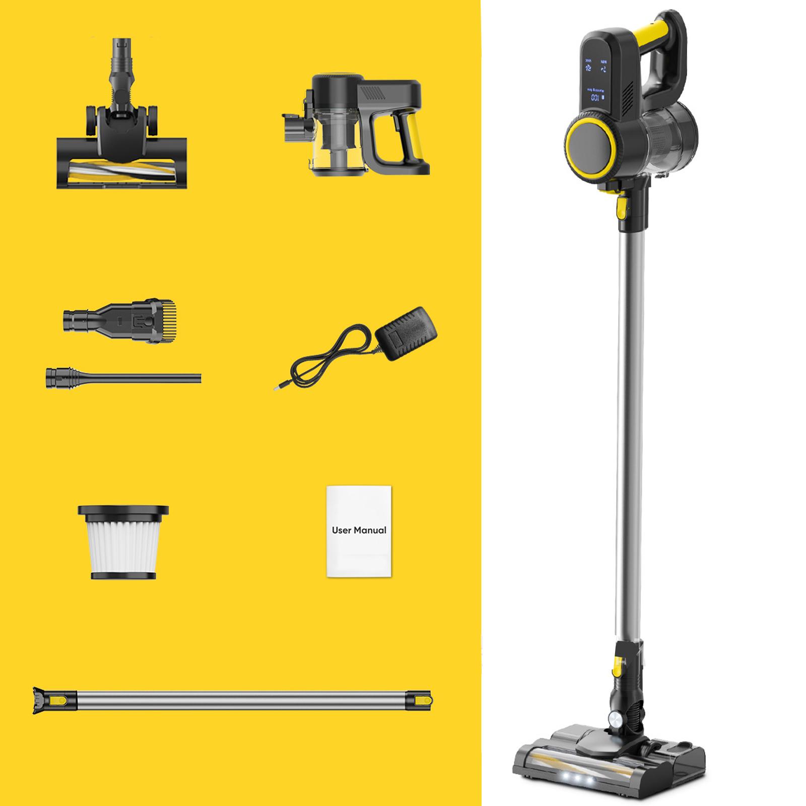 

Бытовой беспроводной пылесос с высокой мощностью всасывания, бесщеточный двигатель 150 Вт, светодиодный дисплей Straight Tube with Water Tanks