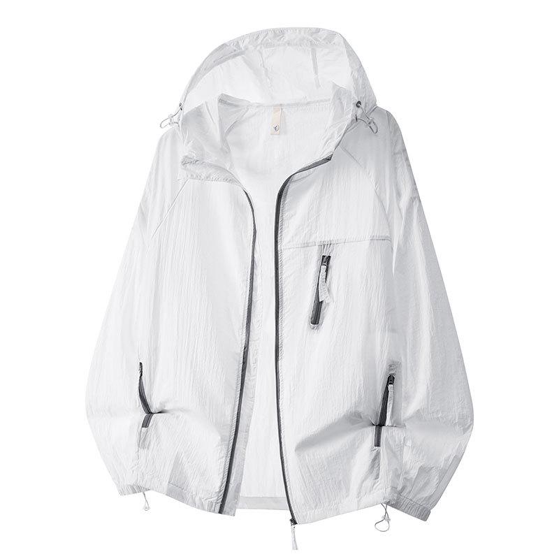 Herren Ice Silk Sonnenschutzjacke: UPF50+, Leicht, UV-Schutz, Atmungsaktiv, Sommer-Sportbekleidung, Partner-Look