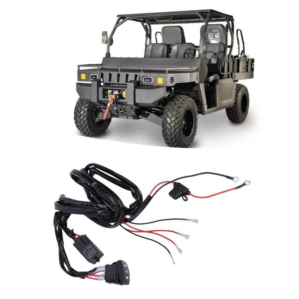 UTV Turn Signal Wiring Harness with   12V 24V Turn Signal Wiring 160W Replacement for      