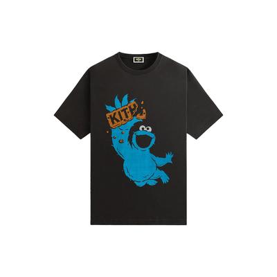 X Sesamstraße Krümelmonster Vintage T-Shirt Schwarz Herren Oberteile KHM033079-001